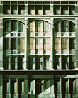 Thumbnail of Roosevelt Building: Painting by Ethel Fisher, 1974, oil on canvas, 68 x 54 inches, twentieth century painting of a New York building façade of the Roosevelt Building also known as the Roosevelt Hotel at Madison Avenue and 45th Street in midtown Manhattan, named in honor of President Theodore Roosevelt.